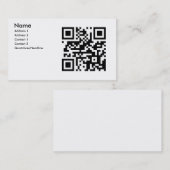QR-Visitekaartje Visitekaartje (Voorkant / Achterkant)