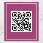 QR-voorstel - Wil je met me trouwen? Wijn Etiket (Enkel label)