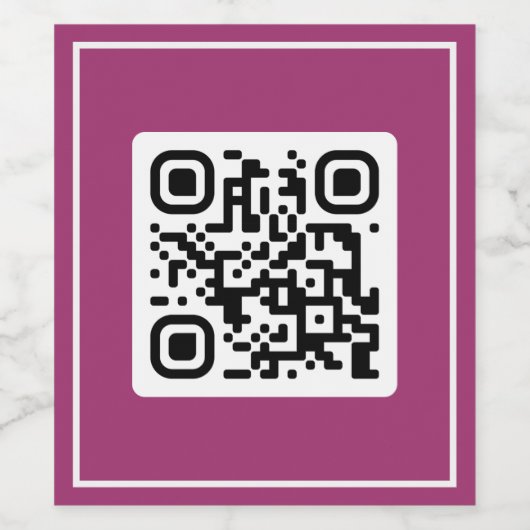 QR-voorstel - Wil je met me trouwen? Wijn Etiket (Enkel label)