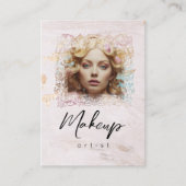 *~* QR Vrouwen Girly Lavendel Roos Glam Visitekaartje (Voorkant)