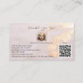 *~* QR Vrouwen Girly Peach Beige Pastel Visitekaartje (Achterkant)