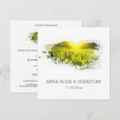 *~* QR Wijngaard Druiven Italië AR21 RSVP Huwelijk Kaart (Voorkant / Achterkant)