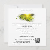 *~* QR Wijngaard Druiven Italië AR21 RSVP Huwelijk Kaart (Achterkant)