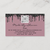 QRCode Chef Kitchen Drivers Logo Knife Silver Paar Visitekaartje (Achterkant)
