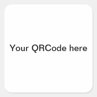 QRCode for your shop Vierkante Sticker