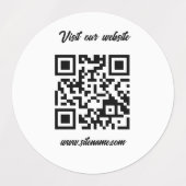 QRcode Lable Sticker (Design 2)