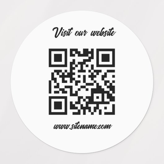 QRcode Lable Sticker (Design 2)