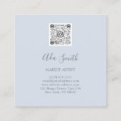 QRCode Logo Custom Photo Consulting Finance Vierkante Visitekaartje (Achterkant)