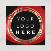 QRCode Logo Online Winkelen Lijst Gold Black Red