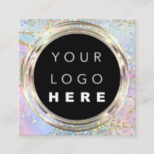 QRCode Logo Online Winkelen Lijst Gold Holographic