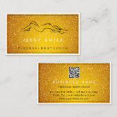 QRCode Logo Sculpting Massage Care Sinaasappel Visitekaartje (Voorkant / Achterkant)