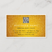 QRCode Logo Sculpting Massage Care Sinaasappel Visitekaartje (Achterkant)