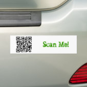 qrcode - mananddog, scan me! bumpersticker (Op auto)