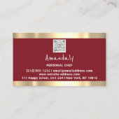 QRCode Personal Chef CookingRestaurant StreetFood Visitekaartje (Achterkant)