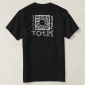 QRCODE_TOTM_TakeoffThemask-podcast T-shirt (Design achterkant)