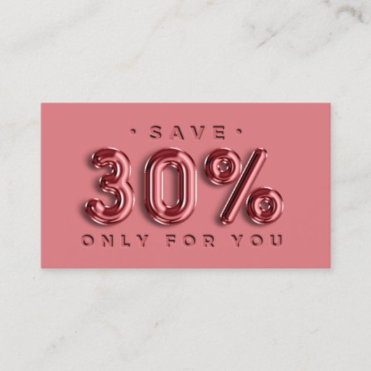 QRCODE VAN HET TUSSENVOEGSEL 30%OFF de Code van de Visitekaartje (Voorkant)