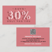 QRCODE VAN HET TUSSENVOEGSEL 30%OFF de Code van de Visitekaartje (Voorkant / Achterkant)