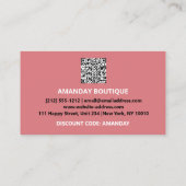 QRCODE VAN HET TUSSENVOEGSEL 30%OFF de Code van de Visitekaartje (Achterkant)