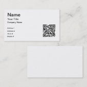 QrCode Visitekaartje (Voorkant / Achterkant)
