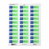 QRN-adreslabel voor amateurradio Etiket (Full Sheet)