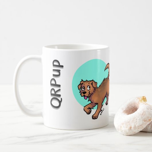 QRPup Cup - Terrier Koffiemok (Met donut)