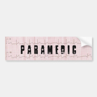 QRS EKG EMS PARAMEDIC BUMPERSTICKER
