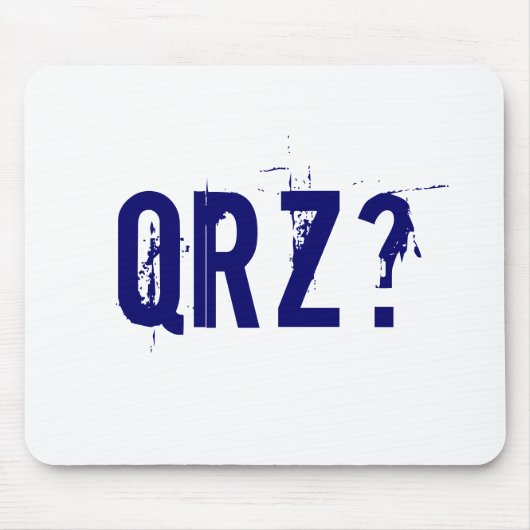 QRZ? Radio Ham Mousepad Muismat (Voorkant)
