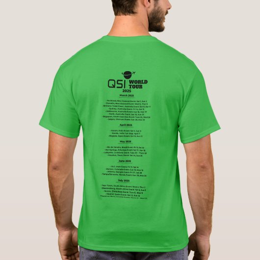 QSI World Tour 2025 T-shirt (Achterkant)