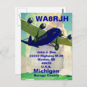 QSL Briefkaarten HAM Radio op Bermuda Triangle Gho (Voorkant / Achterkant)