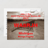 QSL Briefkaarten HAM Radio OPS RR Train Traces End (Voorkant / Achterkant)