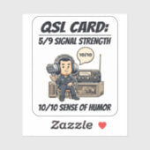 QSL Kaart: 5/9 Signaalsterkte Ham Radio Operator Sticker (Vel)