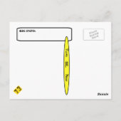 QSL-kaart met hogedrukhoogte-ham-radiooperator Briefkaart (Achterkant)