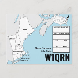 QSL-kaart New England-kaart Briefkaart