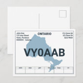 QSL Kaart Ontario Map (Voorkant / Achterkant)