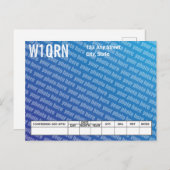 QSL Kaart Voeg je eigen foto toe (Voorkant / Achterkant)