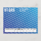 QSL Kaart Voeg je eigen foto toe (Voorkant)