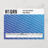 QSL Kaart Voeg je eigen foto toe (Voorkant)