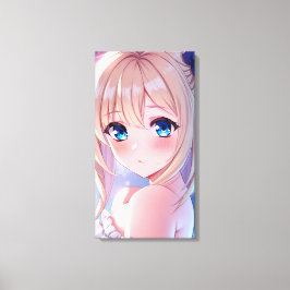 QT Blue Eyes 3 Canvas Afdruk