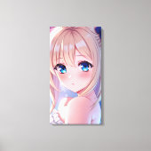 QT Blue Eyes 3 Canvas Afdruk (Voorkant)