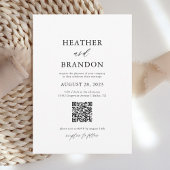 QT Code Elegant Calligraphy Wedding Invitation Save The Date