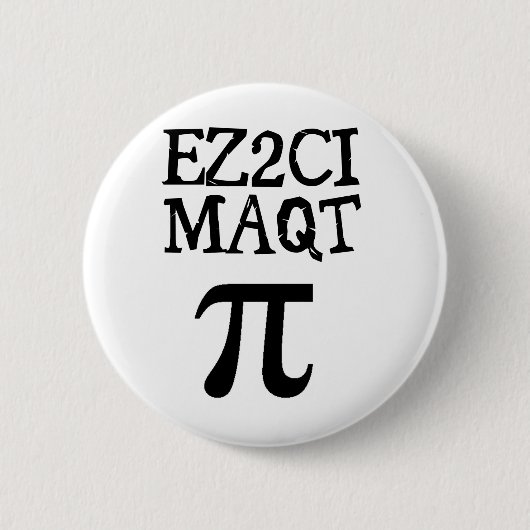 QT Pi Cutie Pie Ronde Button 5,7 Cm (Voorkant)