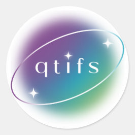 QTIFS-stickers Ronde Sticker