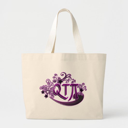 QTPi Phonetic Cutie Pie  Girl Grote Tote Bag (Voorkant)