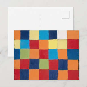 "Qu 1" Kleurenkaart Paul Klee Briefkaart