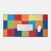 "QU 1" Kleurenkaart | Paul Klee | Bureaumat (Keyboard & Muis)