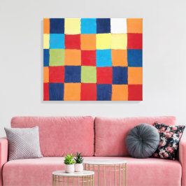 "Qu 1" Kleurenkaart | Paul Klee | Canvas Afdruk