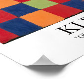 "Qu 1" kleurenkaart van Paul Klee Poster (Hoek)