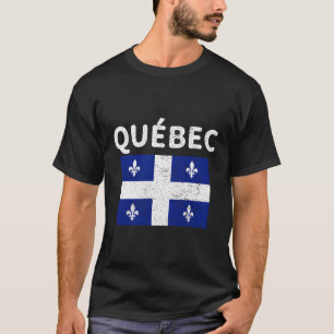 Quã©Bec Quebec Vlag Canada T-shirt