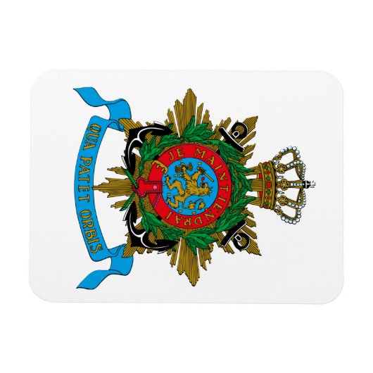 Qua Patet Orbis - Korps Mariniers Embleem Magneet (Horizontaal)