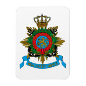 Qua Patet Orbis - Korps Mariniers Embleem Magneet (Verticaal)